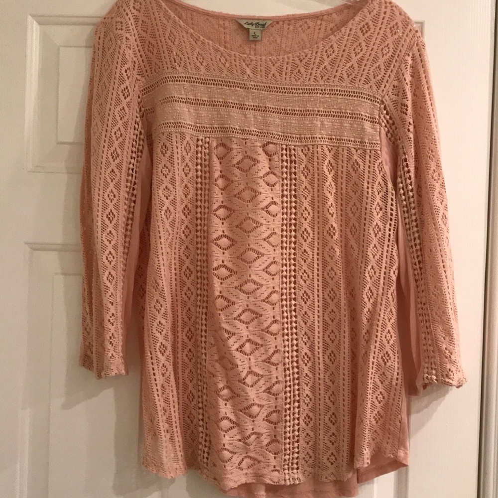 Lucky brand blush blouse